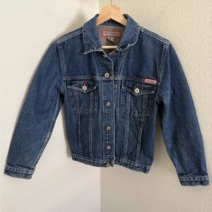 Vintage denim Guess Y2K blue Jean trucker jacket size XS